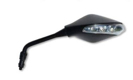 Lusterko lewe uniwersalne z kierunkowskazem kolor czarny (m10x1,25)