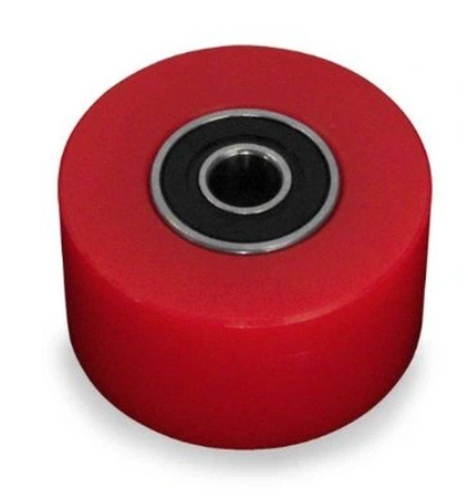 Rolka łańcuch a 42mm czerwona (z łożyskiem)