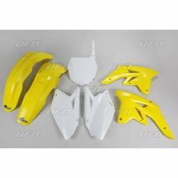 Komplet plastików suzuki rmz 250 '07-'09 kolor oem (żółty/biały - z białą tablicą pod numery startowe) (su407e999)