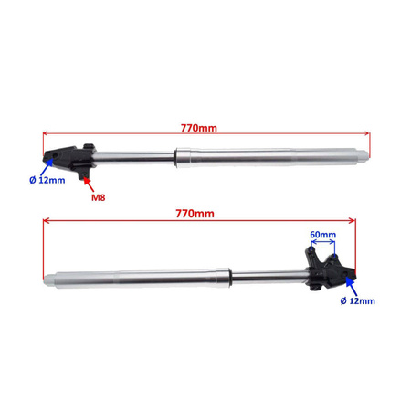 Amortyzatory przednie do motocykla Junak 905