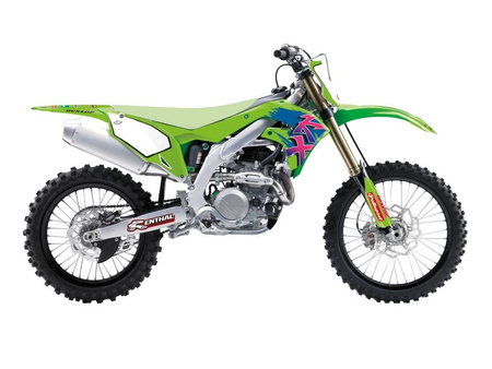 Komplet naklejek (oklein) kawasaki kxf 250 '21-'23,kxf 450 '19-'23 retro