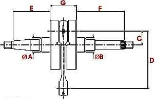 Wał Korbowy Top Racing Standard 4t 125 Ccm Yamaha X- City X-Max