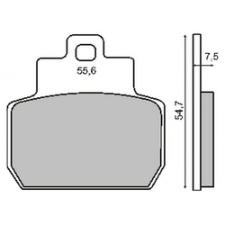 Klocki Hamulcowe Piaggio Tył