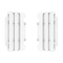 OSŁONY CHŁODNICY (KRATKI-KOMPLET ) KAWASAKI KX 250 '05-'07 KOLOR BIAŁY