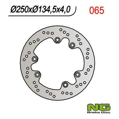 Tarcza hamulcowa tył suzuki dr 600/650/750/800 (250x134,5x4)