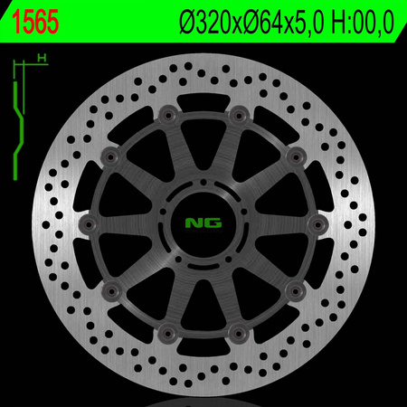 Tarcza hamulcowa przód ktm superduke 1290 14-18 (320x64x5,0mm) (5x8,5mm)