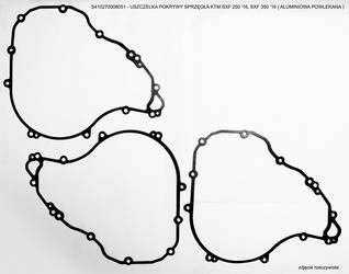 Athena uszczelka pokrywy sprzęgła  ktm sxf 250 16-21 sxf 350 16-21 ( aluminiowa powlekana )(wewnętrzna)