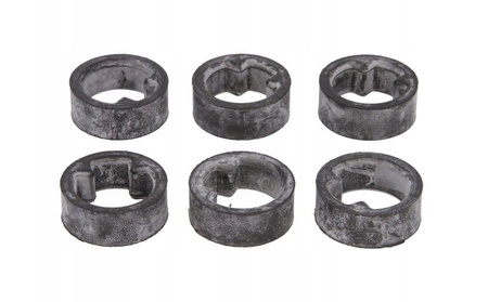 GUMY PODNÓŻKÓW KIEROWCY HONDA VT 600 SHADOW '98-'00, VT 750 C '98-'01, VT 1100 C SHADOW '00-'05 (6 SZT.) (MADE IN JAPAN)