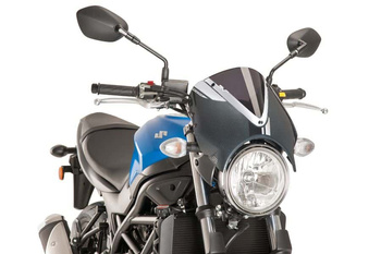 Przednia Szyba Retrovision + Panel Carbon Puig Do Suzuki Sv650 16-22 Mocno Przyciemniona