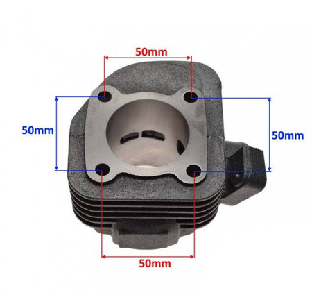 Cylinder z głowicą do skutera 2T sworzeń 12 mm 70cm Keeway CPI