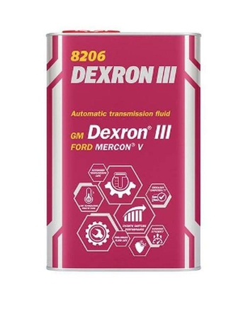 Mannol dexron iii automatic plus  - olej przekładniowy 1l - metalowa puszka (8206)
