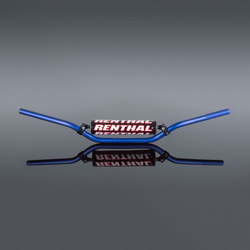 Kierownica 7/8 cala (22mm) mx handlebar blue rc padded kolor niebieski z gąbką