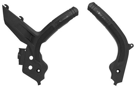 Osłony ramy (komplet) bi-material super grip honda crf 450/rx '21 kolor czarny