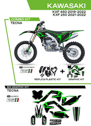 Komplet plastików plukomplet naklejek (oklein) kawasaki kxf 250 '21-'22