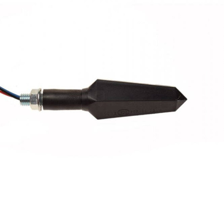 Kierunkowskaz led para czarny z białym kloszem