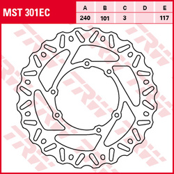 Tarcza hamulcowa przód honda cr 125 / 250 95-07, crf 250 / 450 r / x 04-14
