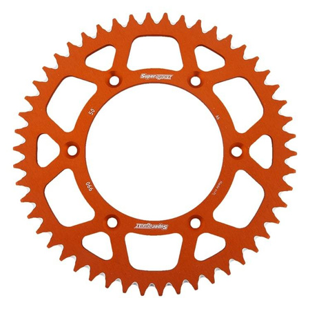 Zębatka tylna aluminiowa 7075-t6 (ergal) 899 51 ktm sx/exc (jtr897.51) kolor pomarańczowy