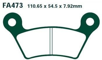 KLOCKI HAMULCOWE EBC FA473V