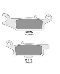 Klocki hamulcowe kh446 yamaha yfm 550 grizzly '11-14, yfm 700 grizzly '07-18 prawy tył - zastępują db2158mx-d oraz db2158qd-d
