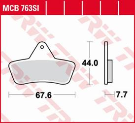 Klocki hamulcowe kh271 sinter offroad arctic cat 250/300/400 2x4/4x4 '98-'04, tbx/tbk 500 4x4 '02-'04, laverda quasar 400/500 '04, przód/tył