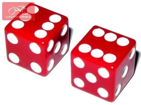 Nakrętka wentyla kostka czerwona