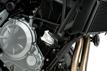 Części Zamienne - Para Gumowych Końcówek Do Crash Pads R19 Do Suzuki Gsx-R750 04-05 Białe