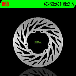 Tarcza hamulcowa przód aprilia rx 50 '06-'11, derbi senda 50 '06-'11 (260x108x3,5) (6x6,5mm)