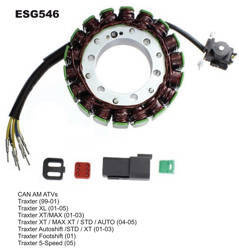 Uzwojenie alternatora (stator) cam am traxter 500 (99-05) (420296321)