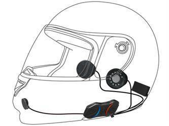 Interkom motocyklowy smh10r bluetooth 3.0 do 900m racing z uniwersalnym zestawem mikrofonów ( 2 zestawy ) (el)