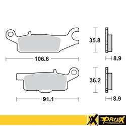 Klocki hamulcowe kh445 yamaha yfm 550 grizzly '11-14, yfm 700 grizzly '07-18 tył lewy