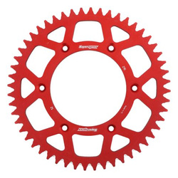 Zębatka tylna aluminiowa 7075-t6 (ergal) 289 52 honda cr/crf '83-'16 (jtr210.52) kolor czerwony