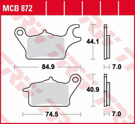 Klocki hamulcowe kh691 sinter offroad honda c 125 super cub 19-, afs 110 wave 12-19, kawasaki z 125 pro 17-19, przód (wyprzedaż)