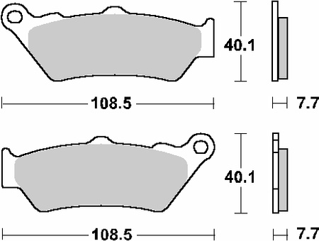 Hamulcowe kh209 / kh209/2 off-road racing ng sinter kolor złoty