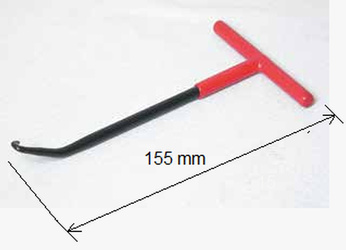 Narzędzie (hak) do montażu/demontażu sprężyn 155mm