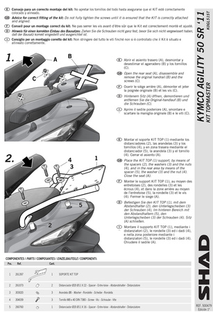 Stelaż kufra tylnego Shad do Kymco AK550