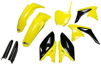 Komplet Plastików (Full Kit) Z Osłonami Teleskopów (Amortyzatorów) Suzuki Rmz 250 '10-'18 Kolor Oem '17 (Żółty/Czarny) (Su416e999k)