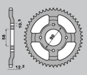 Zębatka tylna 273 50 (271-50) (jtr271.50)