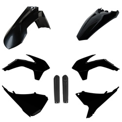 KOMPLET PLASTIKÓW (FULL KIT) KTM EXC/EXC-F '16 W ZESTAWIE OSŁONY AMORTYZATORÓW (8398600002) KOLOR CZARNY