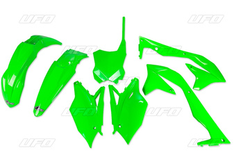 Komplet plastików kawasaki kxf 450 16-17 kolor zielony fluo (ka223aflu)