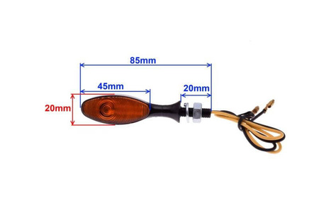 Kierunkowskaz łezka pomarańczowy
