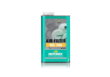 Olej (Płyn) Do Nasączania Filtrów Powietrza Motorex Air Filter Oil 206 1l