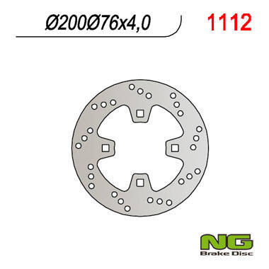 Tarcza hamulcowa tył ktm quad 450/505/525 (200x76x4)