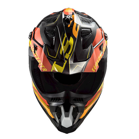 Kask enduro LS2 MX700 Subverter Evo Arched Black Yellow Red