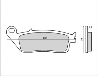 Klocki hamulcowe kh196 (ft 3071)