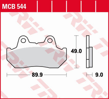 Klocki hamulcowe kh069 kh069/2/3 organic honda cbx 125f '84-'88, cn 250 helix '86-'99, nsr 250/400r '85-'86, cb 450 '83-'86, vf 500 '84-'87,