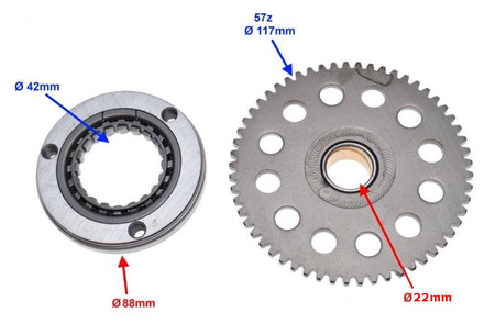 Bendix rozrusznika do silnika 200cm Gn125