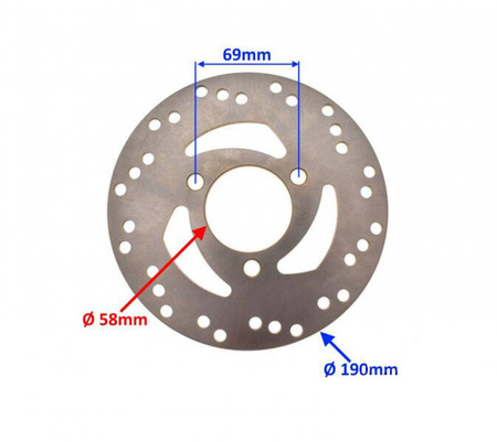 Tarcza hamulca przód do skuter Tgb średnica 190 mm