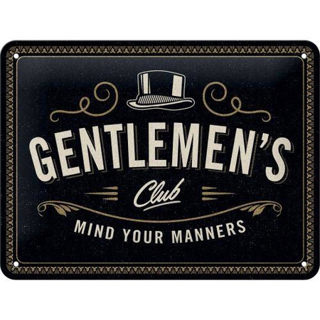 Tablica plakat 15X20 Gentelmens Club 26249