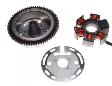 Stator iskrownik 6 cewek + koło magnesowe