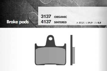 Klocki hamulcowe kh254 (gsf650/1200 tył) (ft 3137)